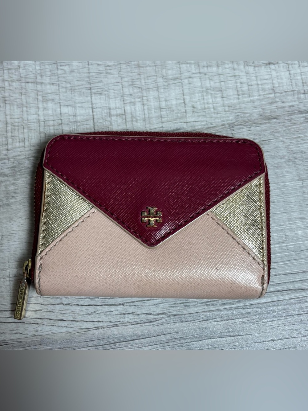 Tory Burch Colorblock Envelope Wallet Mini